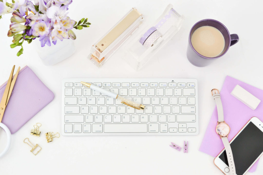 feminine business desktop