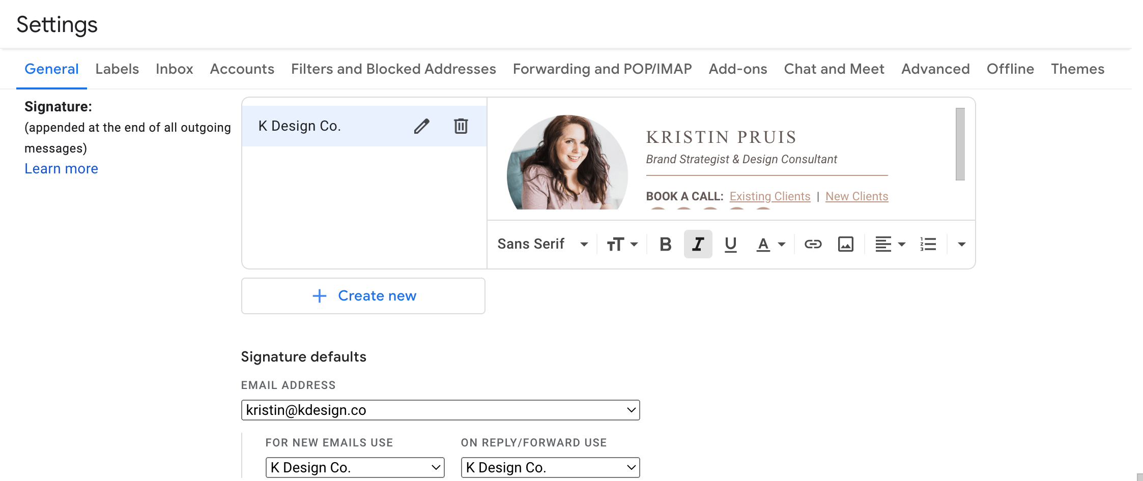 gmail email signature example