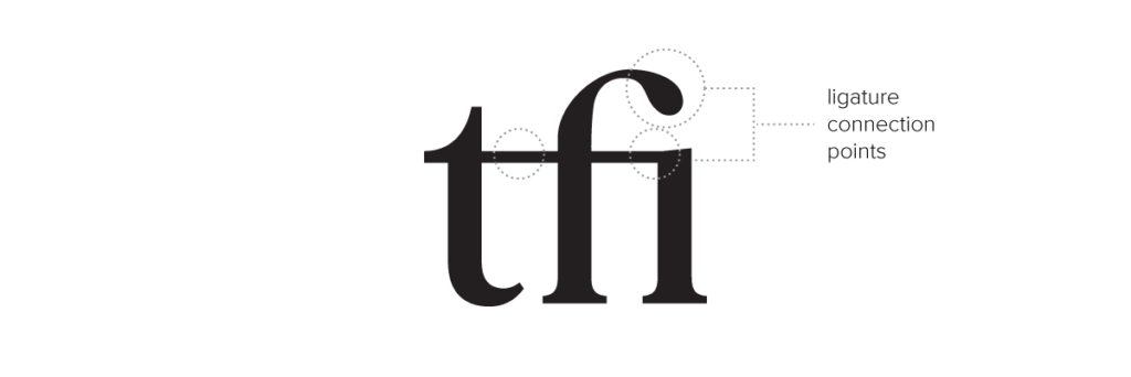 font ligature example
