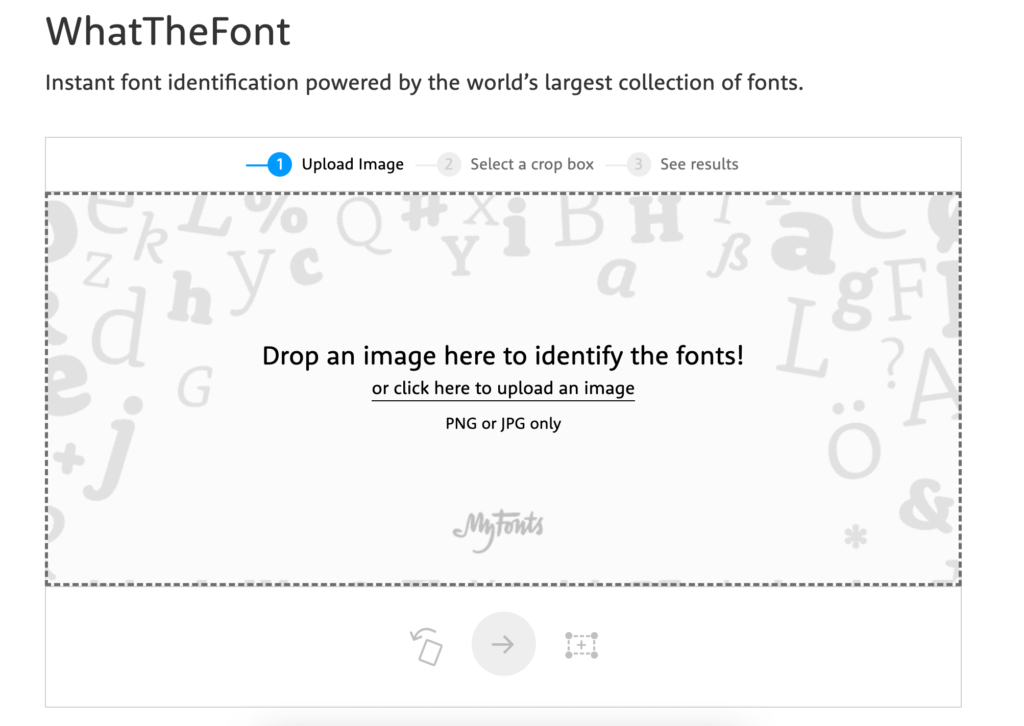 what the font - upload an image to identify a font