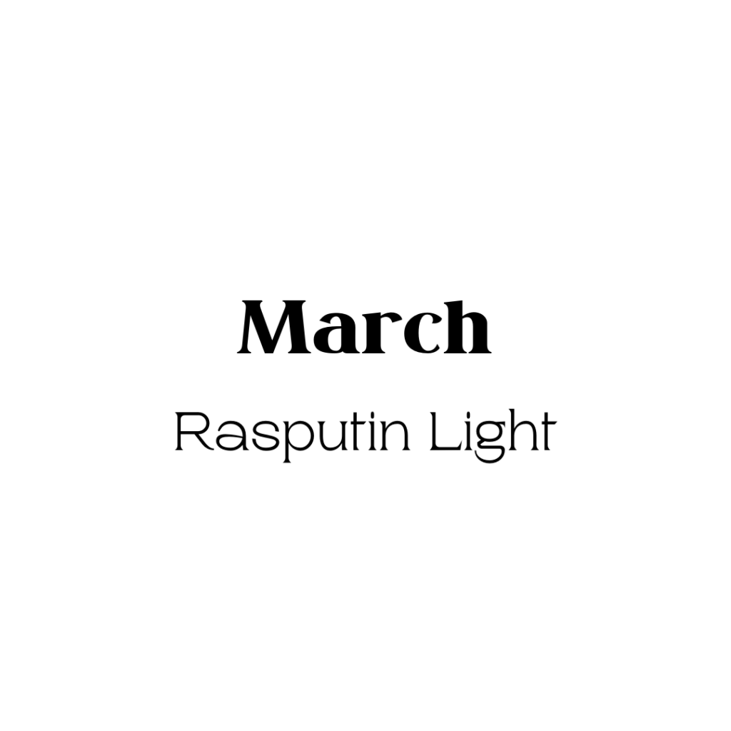 March + Rasputin Light Canva font pairing