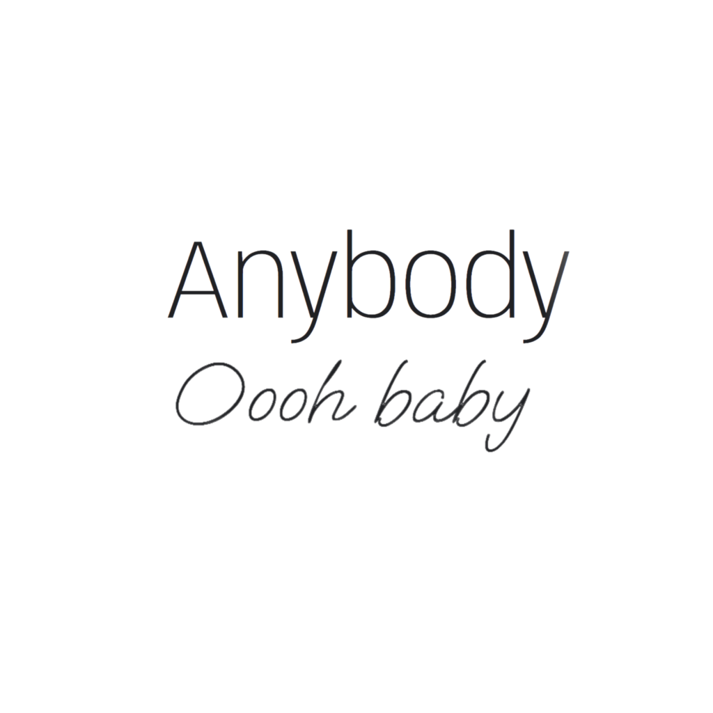 Anybody + Oooh Baby Google Font Pairing