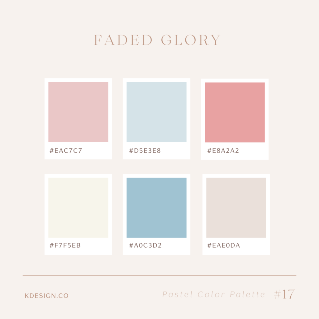 patriotic inspired pastel shades of pink and blue