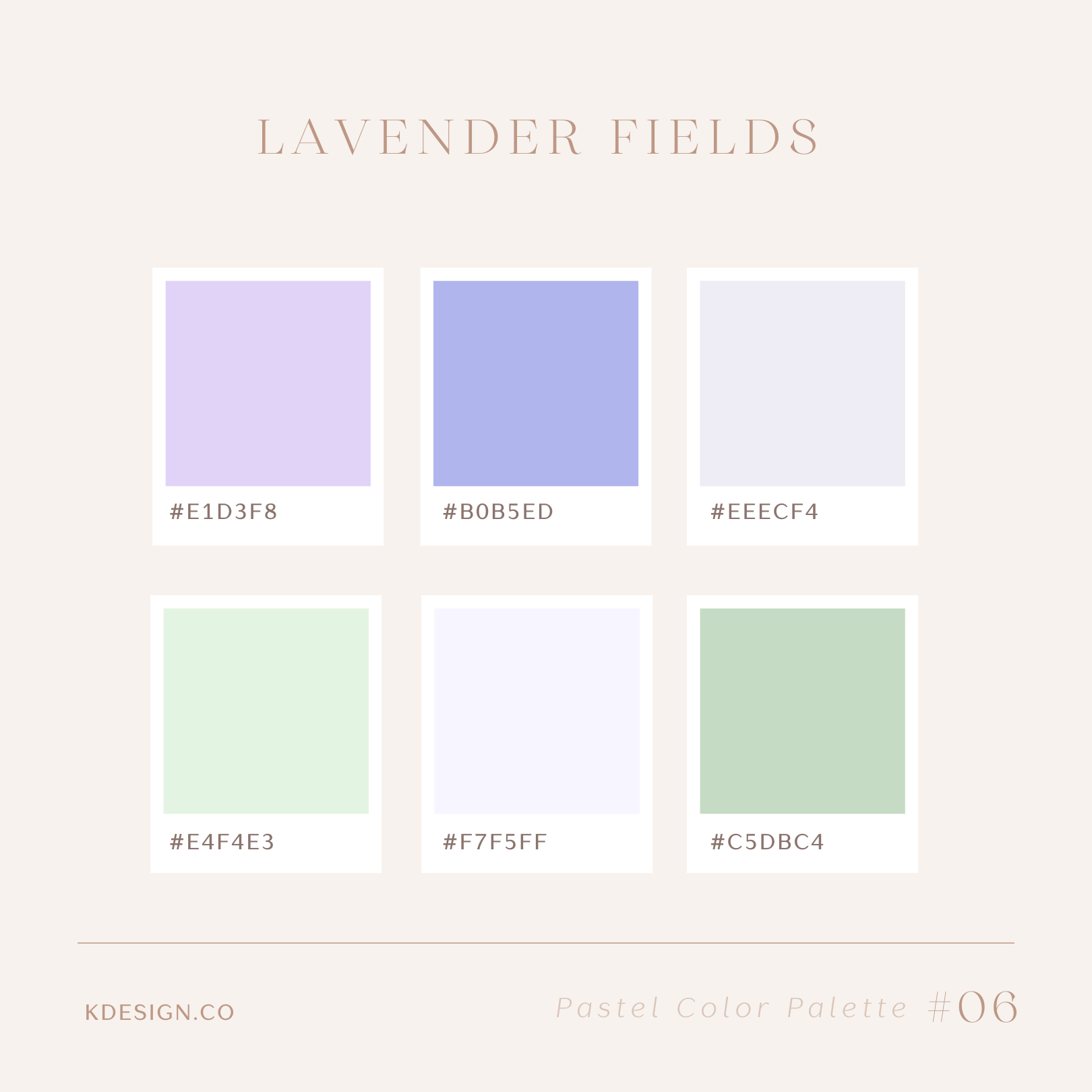 Multicolor Pastel Color Scheme » Lavender