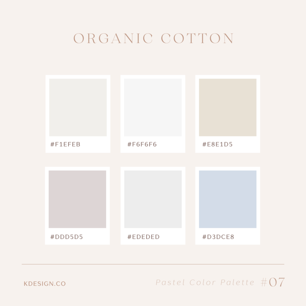 neutral pastel color palette with a mix of soft grays and beiges 