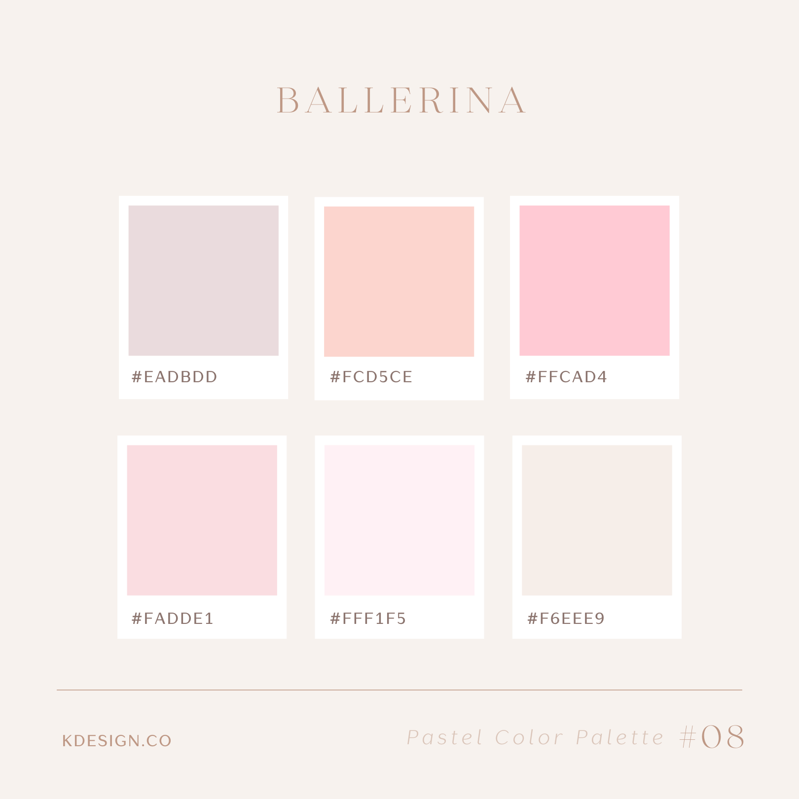 pink shades better version Color Palette
