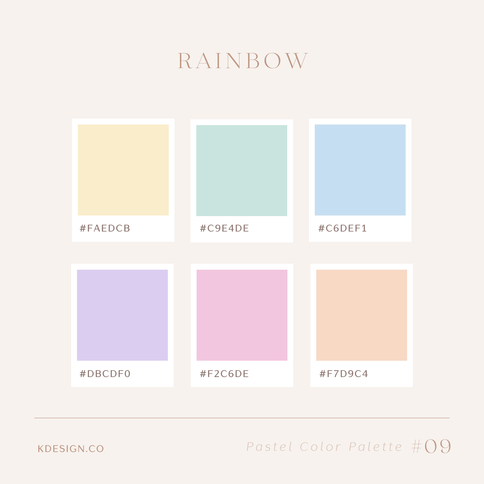Beautiful Pastel Color Palette Examples With Color Codes