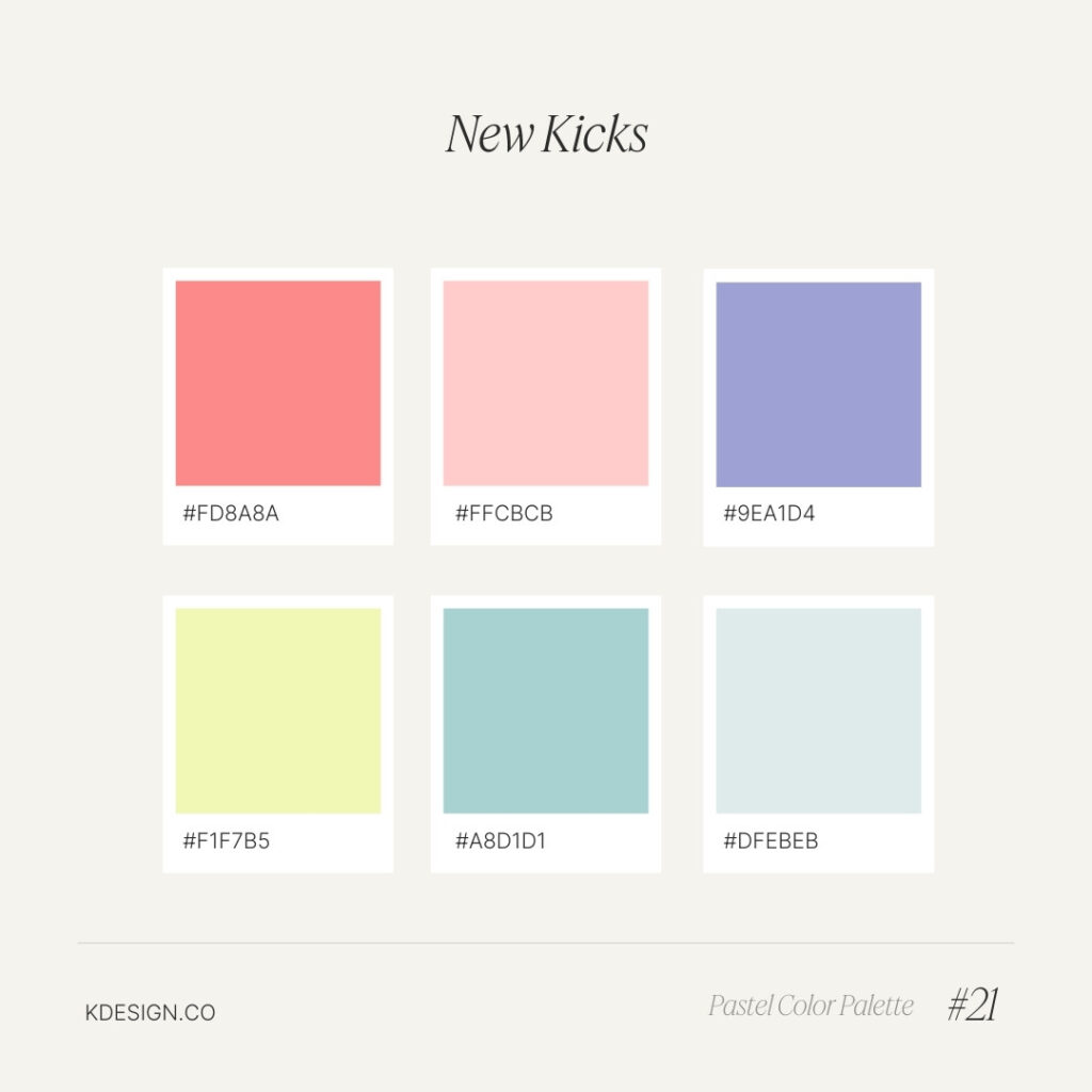 color palette inspired by vintage shoes