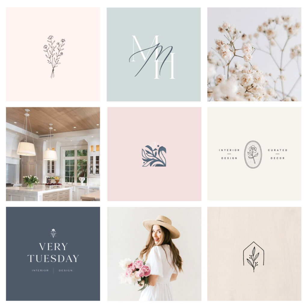 light and airy moodboard