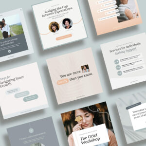 jenny social media templates for therapists, coaches and personal brands