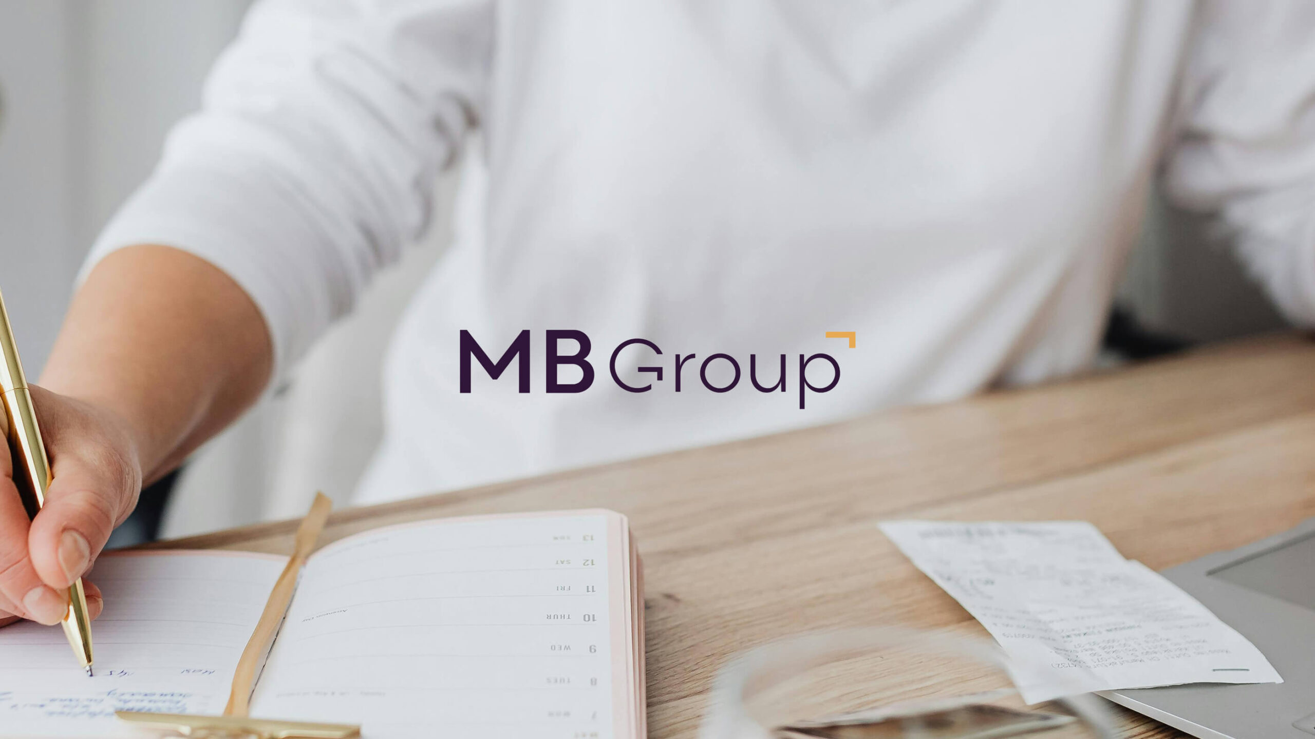 brand design for accounting firm, mb group logo