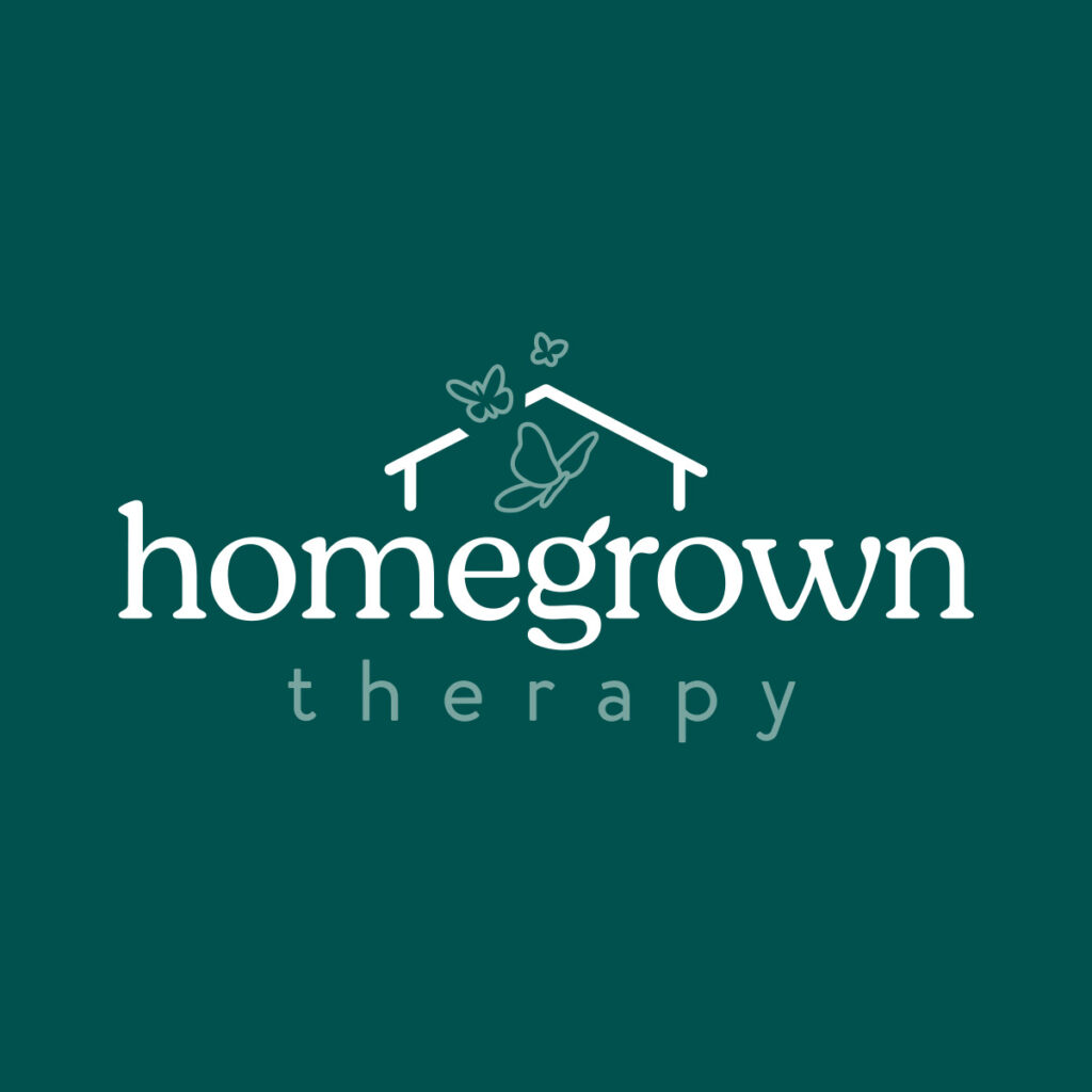 homegrown therapy logo landscape design