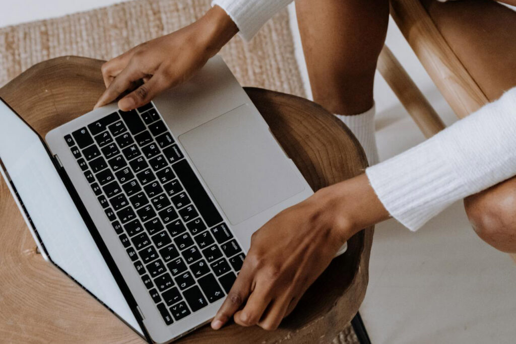 woman searching for marketing tips