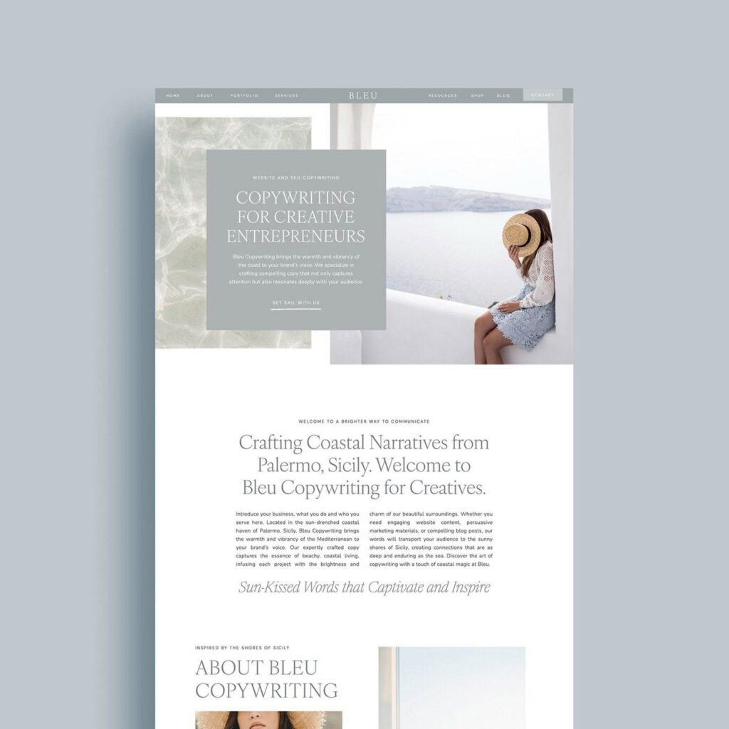 bleu template by ashley ferreira