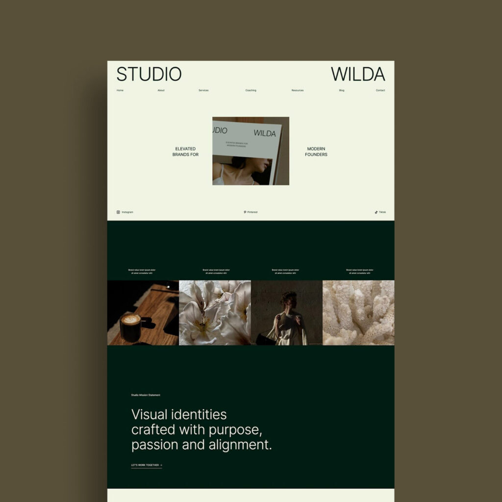 wilda by made by rove website template