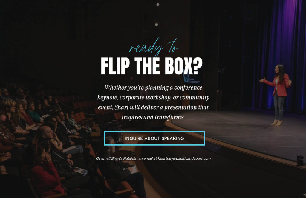 speaking page, flip the box speaking framework