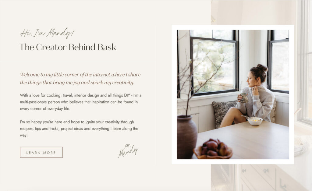 mandy alzner, bask by mandy, founder and creator of food and lifestyle brand