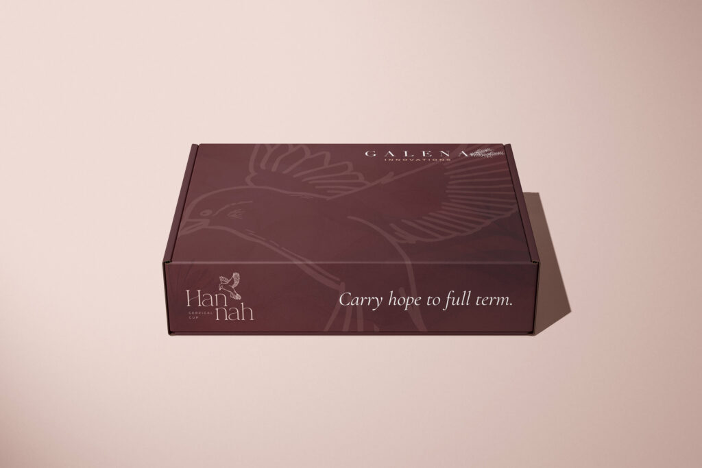 hannah cervical cup, packaging mockup