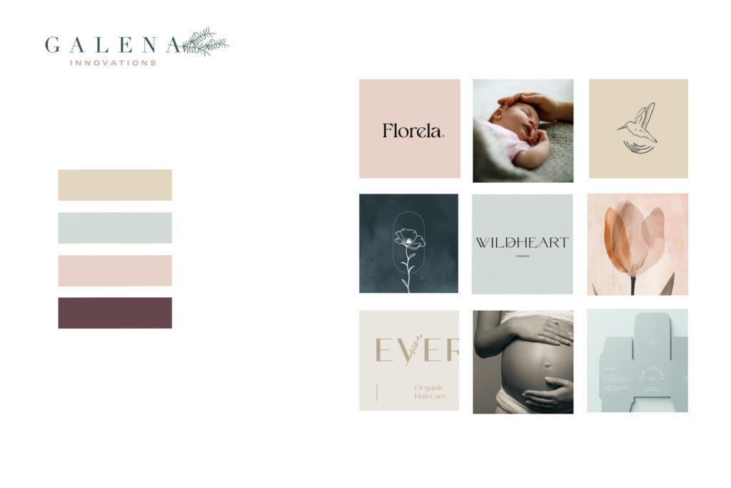 hannah cervical cup, moodboard design